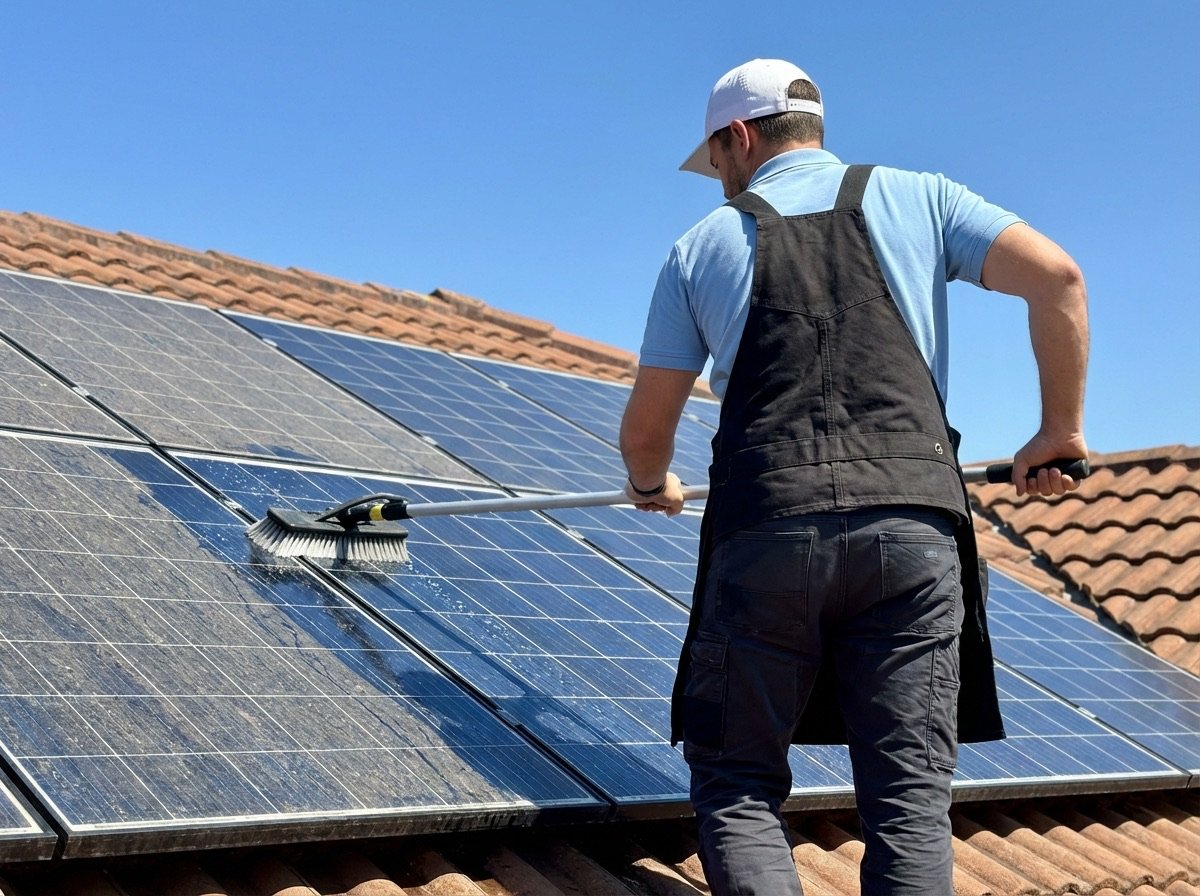 Nettoyage-panneaux-solaires