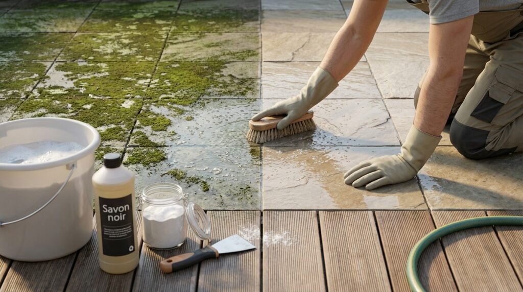 Nettoyer sa terrasse sans Karcher : alternatives efficaces et écologiques